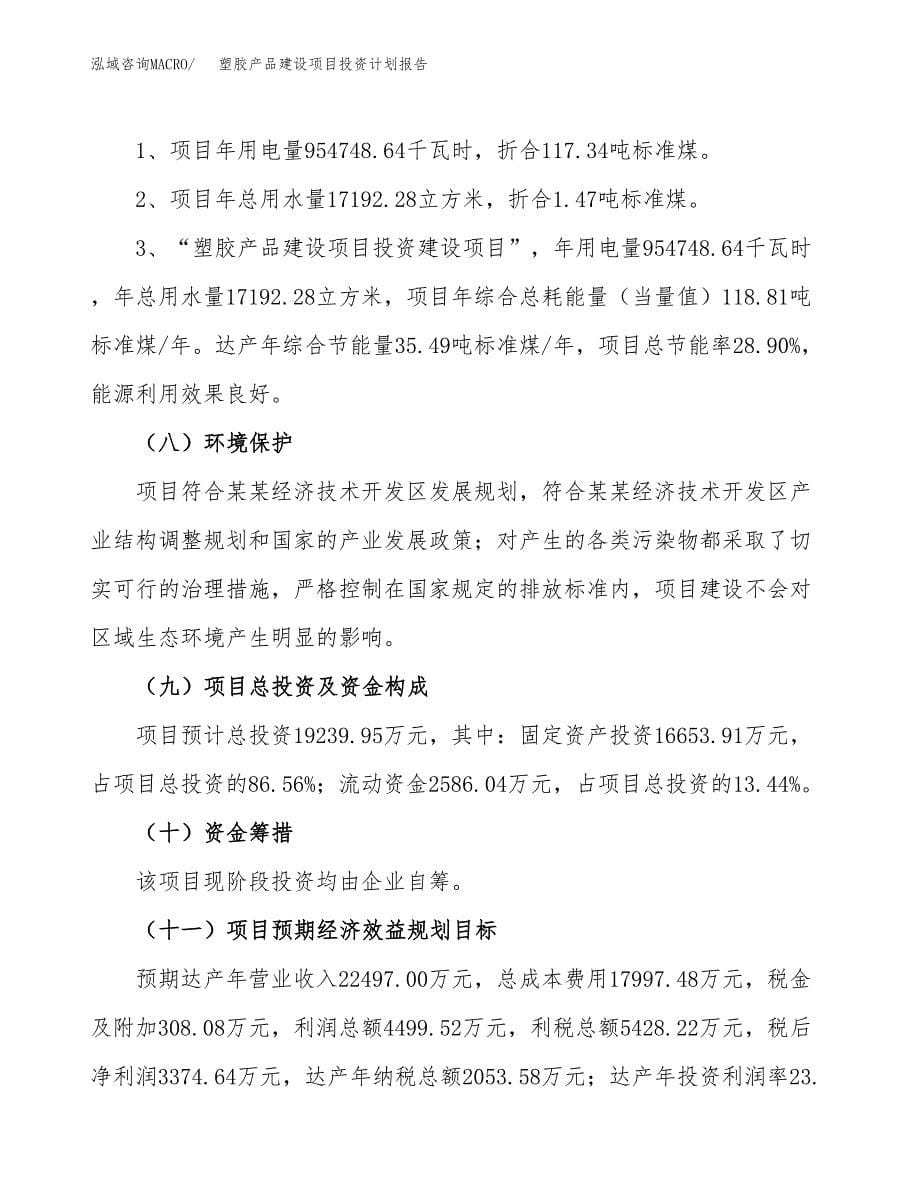 塑胶产品建设项目投资计划报告.docx_第5页