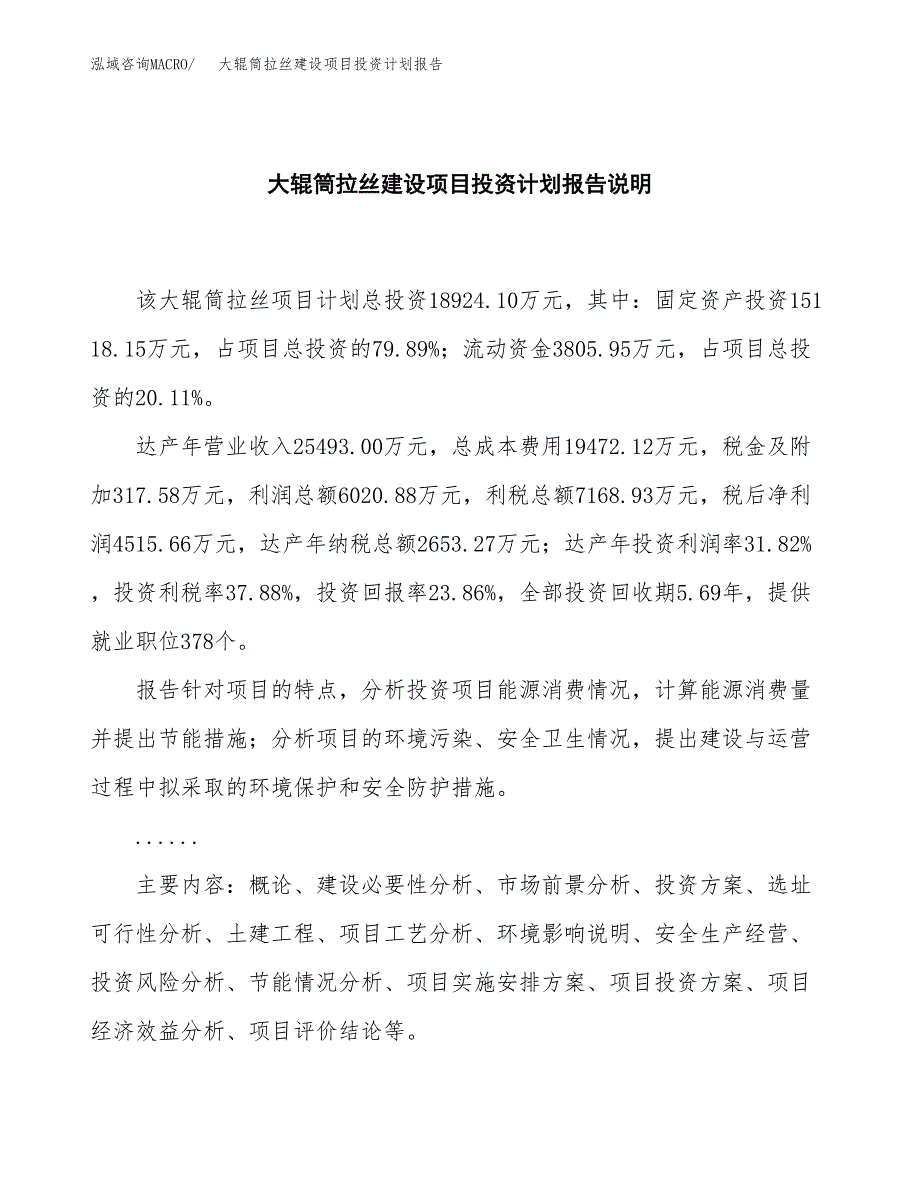 大辊筒拉丝建设项目投资计划报告.docx_第2页