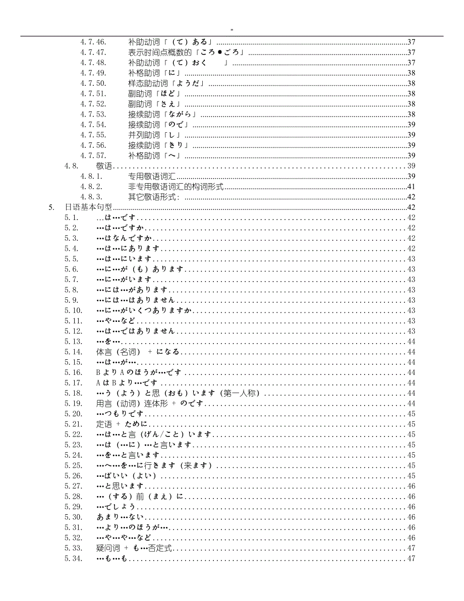 日语标准初级超详细笔记材料_第3页