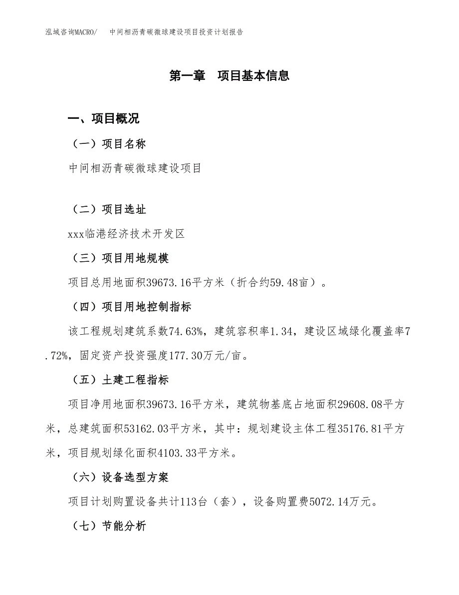 中间相沥青碳微球建设项目投资计划报告.docx_第4页