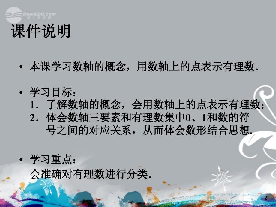 七年级数学上册有理数第二课时数轴课件(新版)_第2页