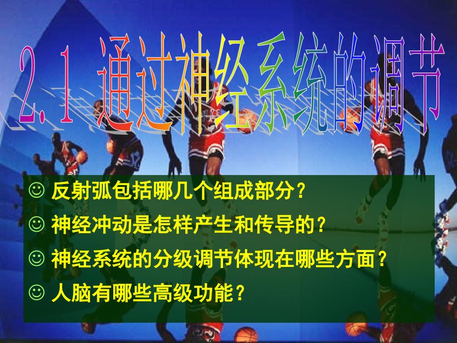 人教版教学课程21通过神经系统调节必修3_第1页