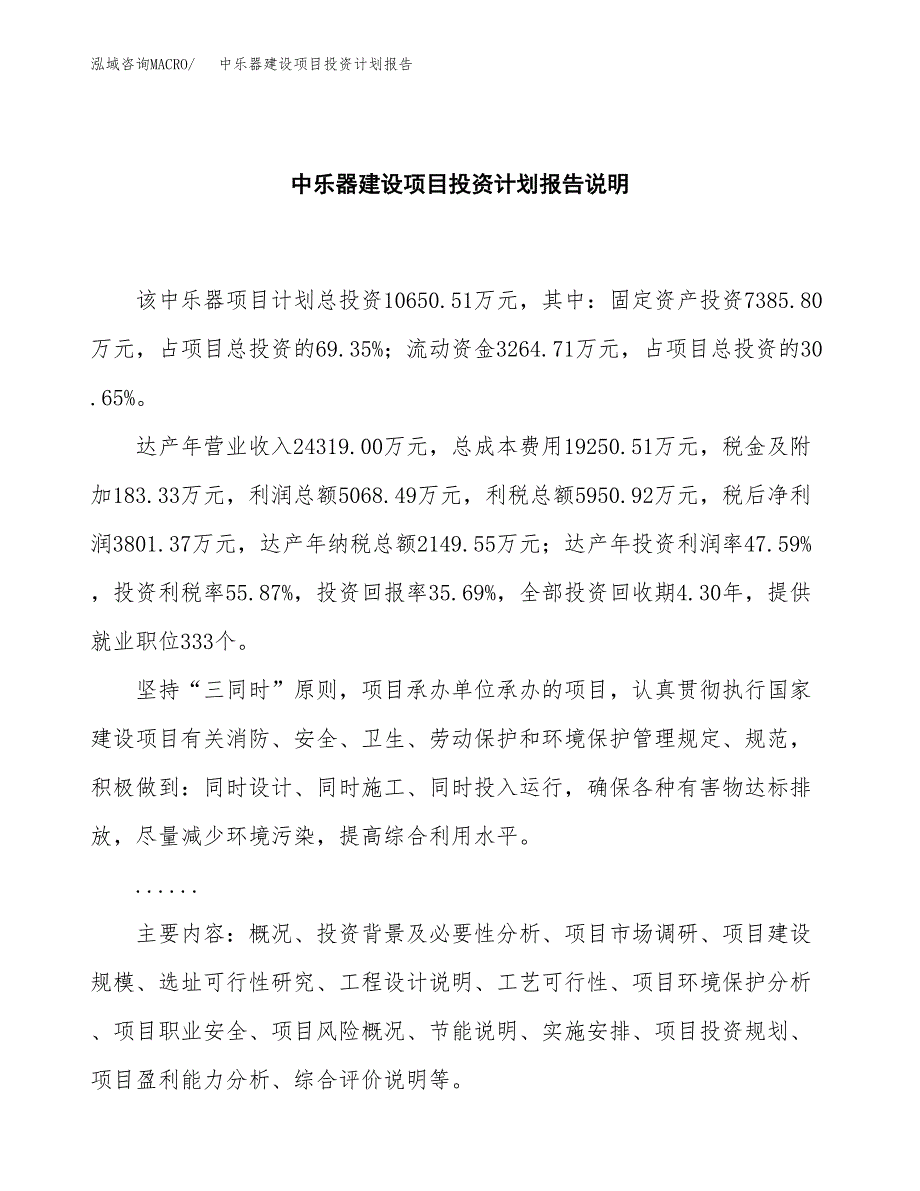 中乐器建设项目投资计划报告.docx_第2页