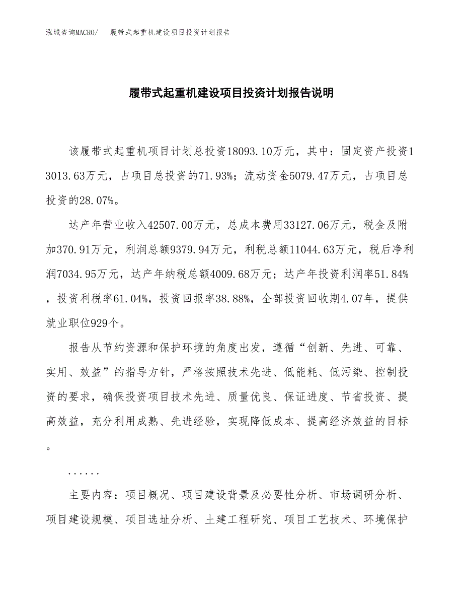 履带式起重机建设项目投资计划报告.docx_第2页