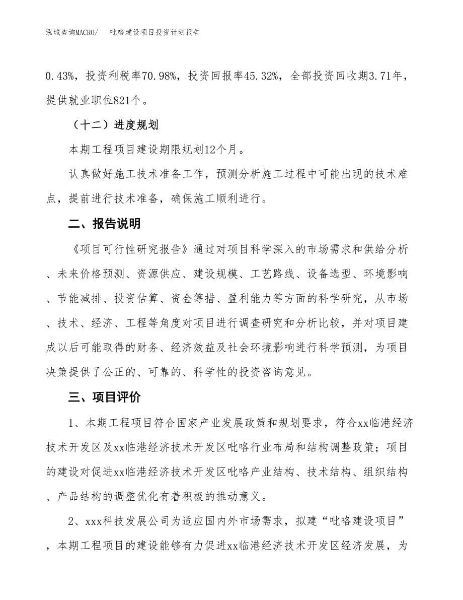 吡咯建设项目投资计划报告.docx_第5页