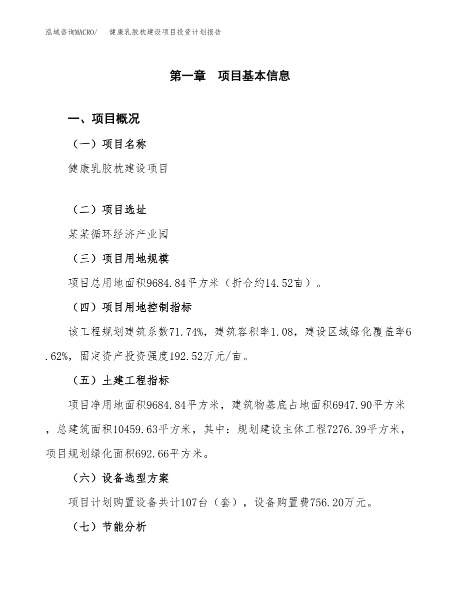 健康乳胶枕建设项目投资计划报告.docx_第4页