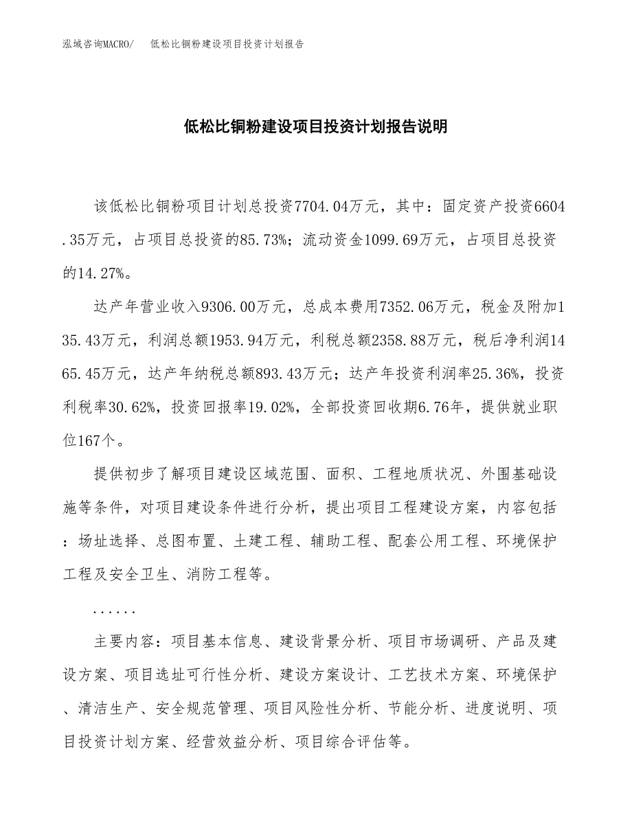 低松比铜粉建设项目投资计划报告.docx_第2页