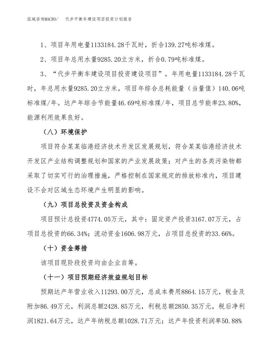 代步平衡车建设项目投资计划报告.docx_第5页