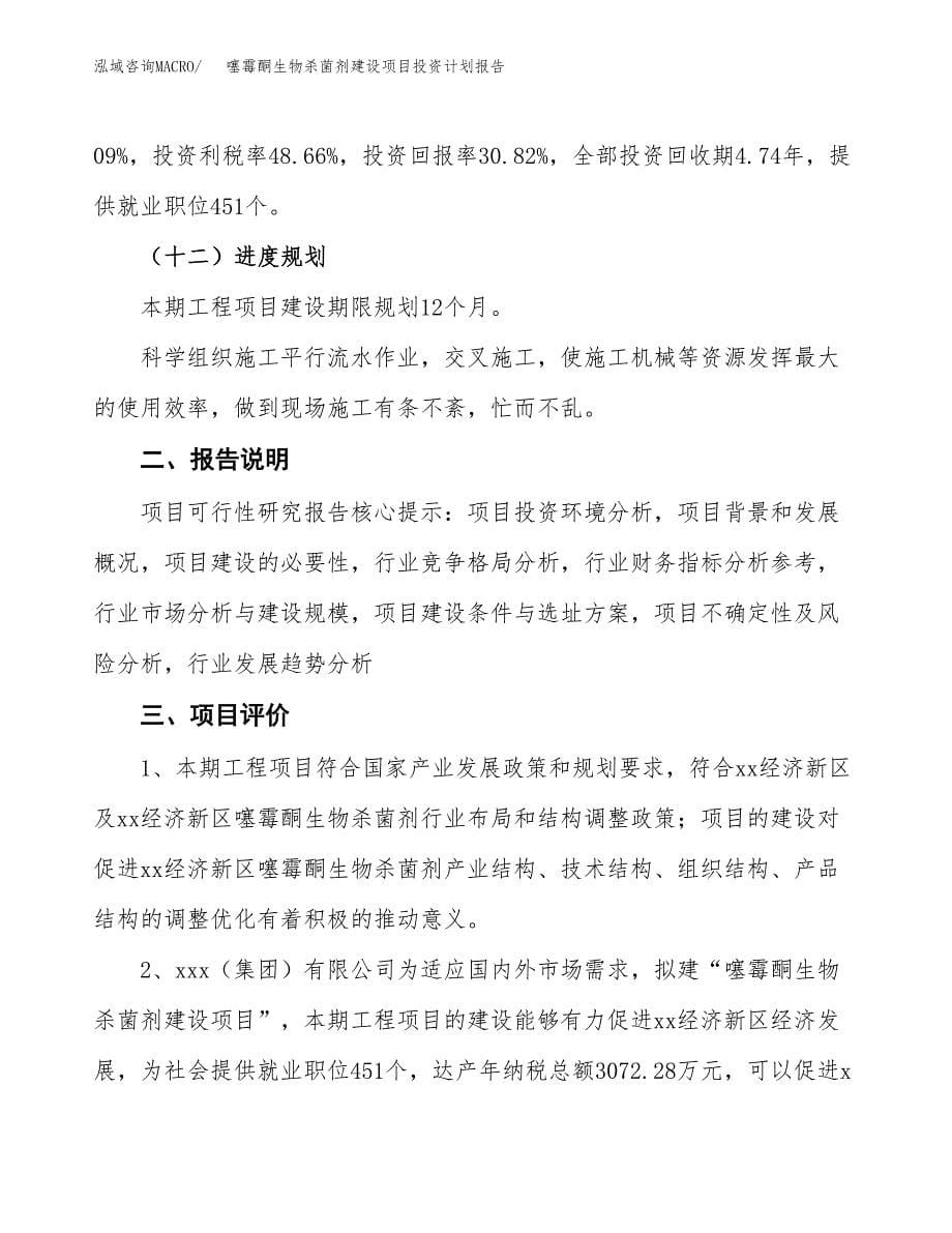 噻霉酮生物杀菌剂建设项目投资计划报告.docx_第5页