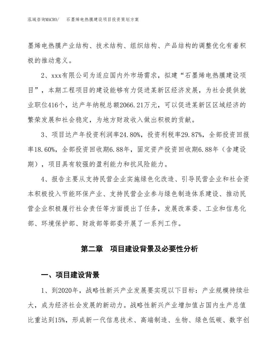 石墨烯电热膜建设项目投资策划方案.docx_第5页