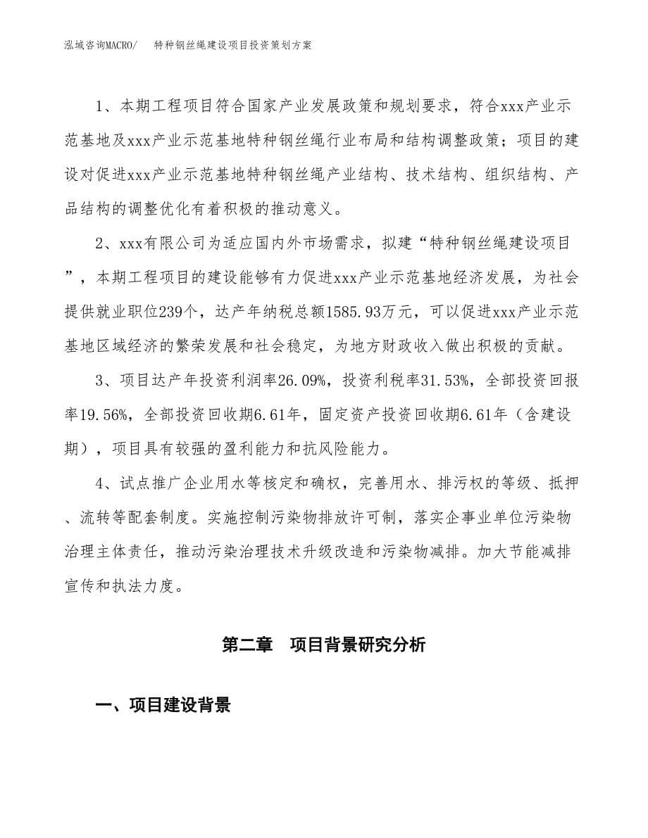 特种钢丝绳建设项目投资策划方案.docx_第5页