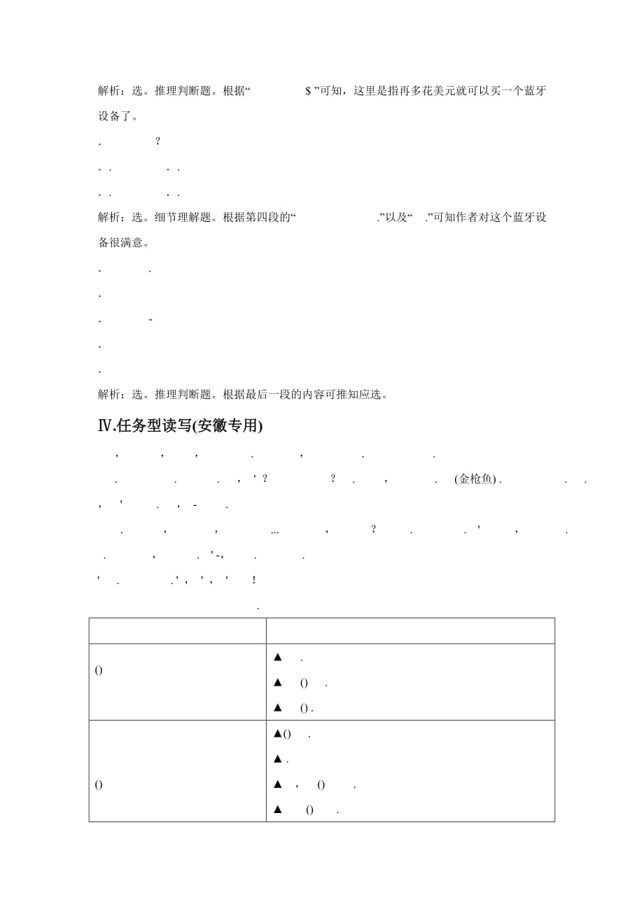 unit 1 section ⅴ 同步练习_第4页