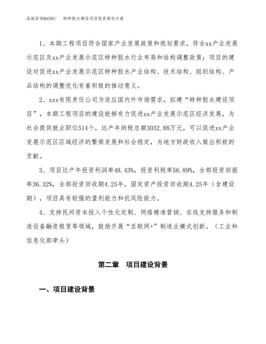 特种胶水建设项目投资策划方案.docx_第5页