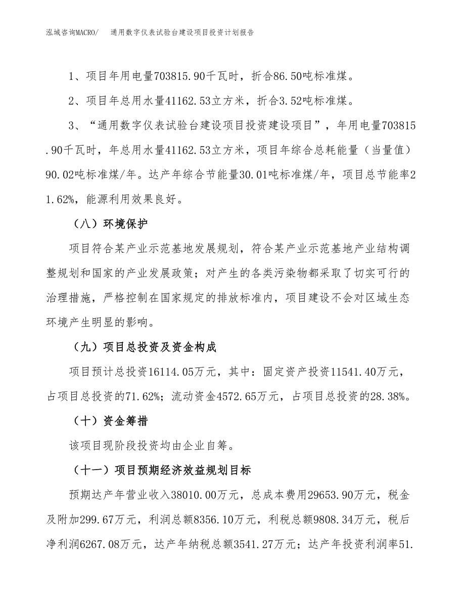 通用数字仪表试验台建设项目投资计划报告.docx_第5页