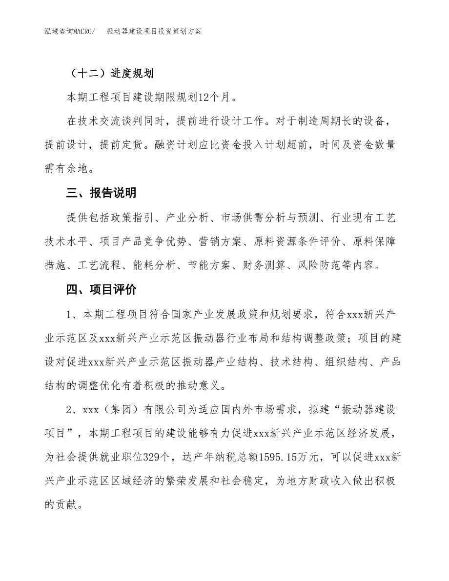 振动器建设项目投资策划方案.docx_第5页