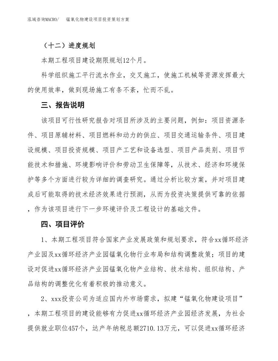 锰氧化物建设项目投资策划方案.docx_第5页