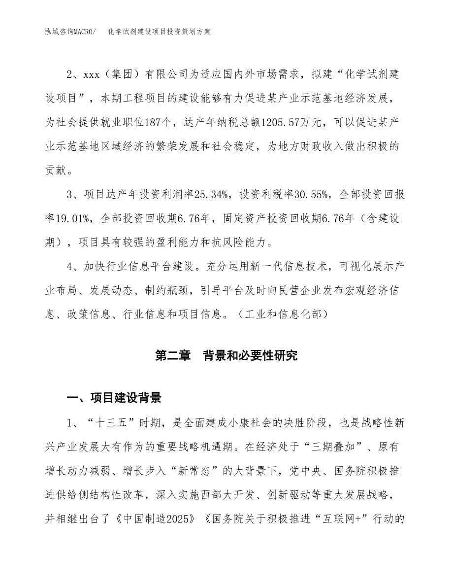 化学试剂建设项目投资策划方案.docx_第5页