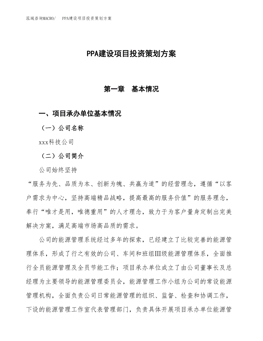 PPA建设项目投资策划方案.docx_第1页