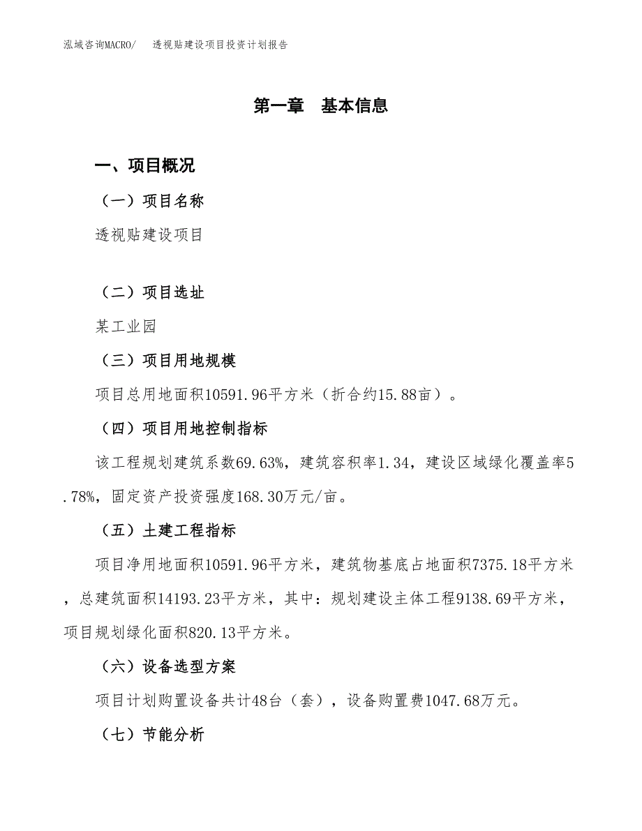 透视贴建设项目投资计划报告.docx_第3页