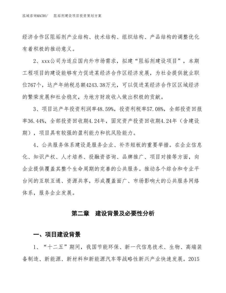 阻垢剂建设项目投资策划方案.docx_第5页