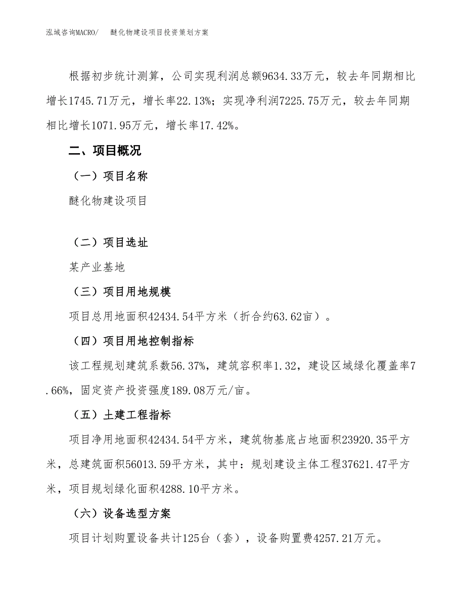 醚化物建设项目投资策划方案.docx_第2页