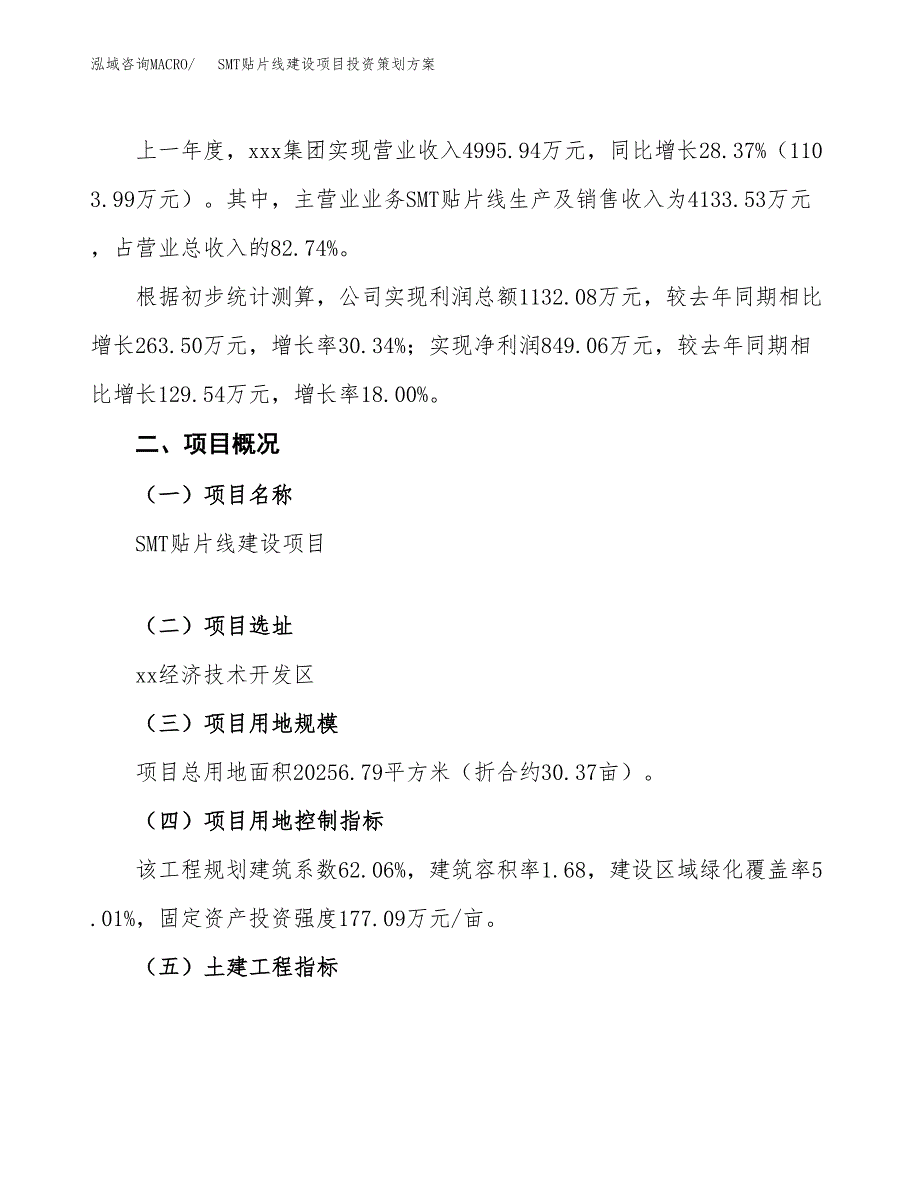 SMT贴片线建设项目投资策划方案.docx_第2页