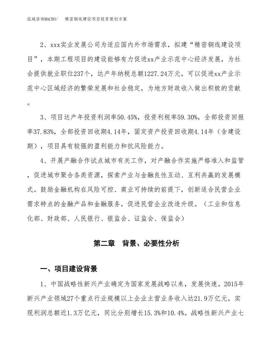 精密铜线建设项目投资策划方案.docx_第5页