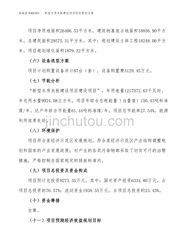 新型木质夹板建设项目投资策划方案.docx_第3页