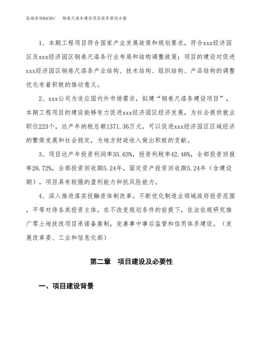 钢卷尺漆条建设项目投资策划方案.docx_第5页