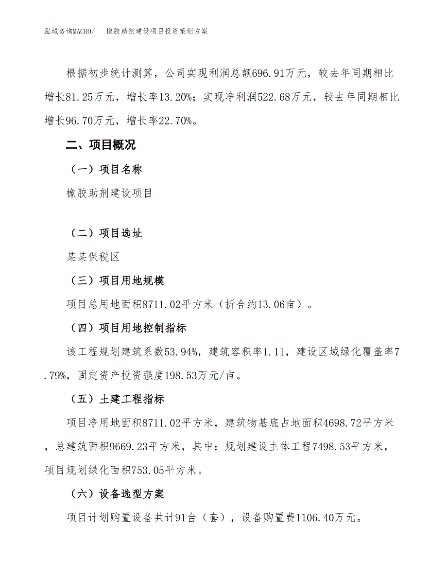 橡胶助剂建设项目投资策划方案.docx_第2页