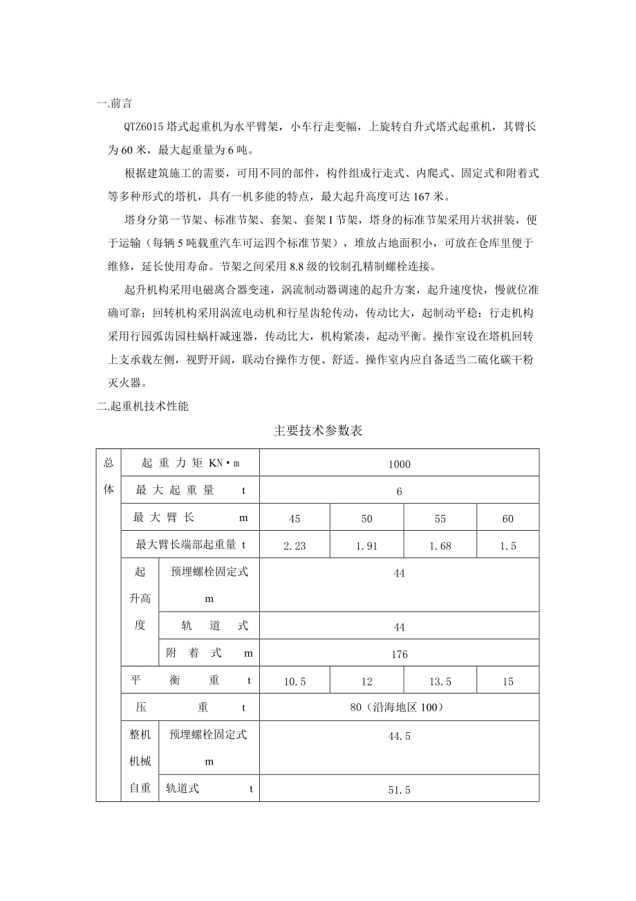 QTZ100()塔式起重机安装与拆卸工艺_第1页