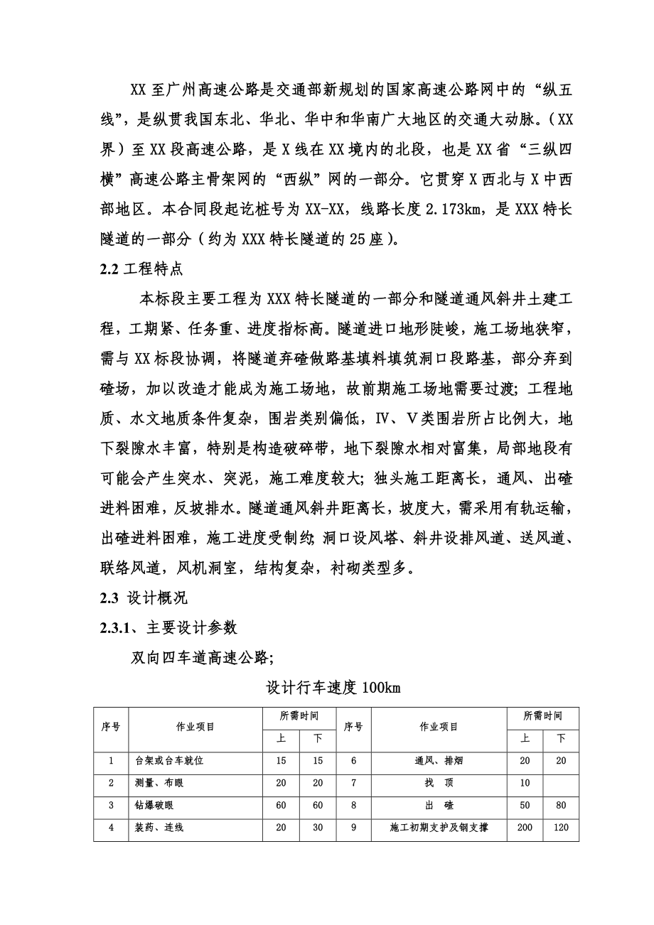 某长隧道及斜井施工组织设计完整版_第4页