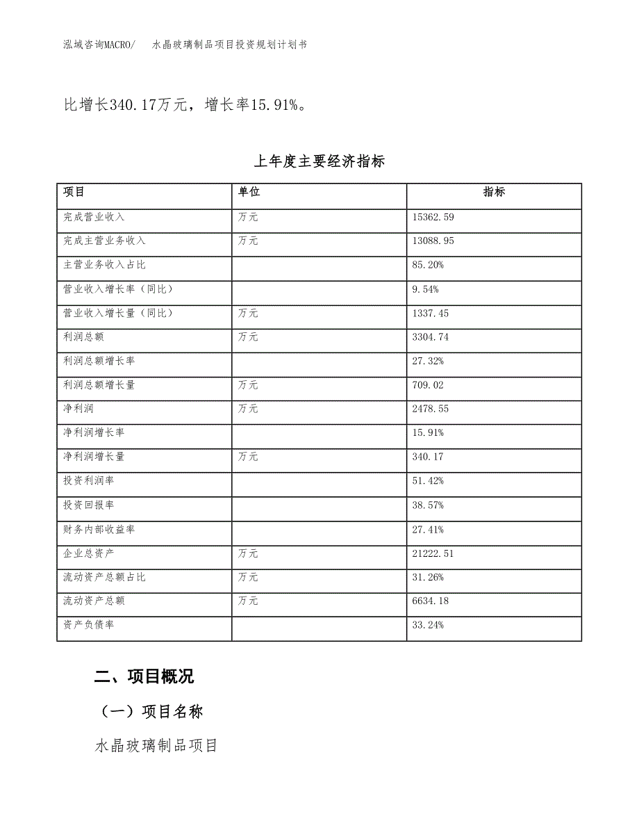 水晶玻璃制品项目投资规划计划书.docx_第4页