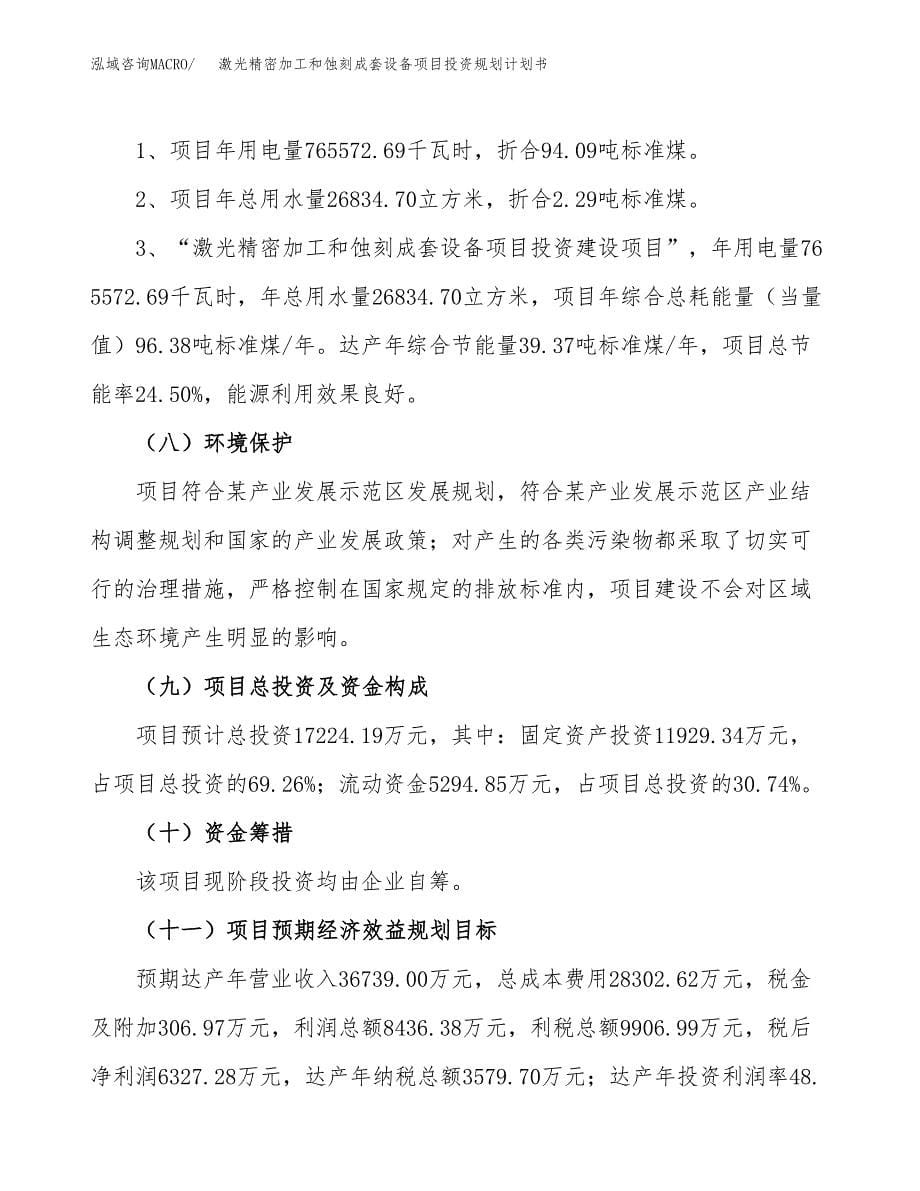 激光精密加工和蚀刻成套设备项目投资规划计划书.docx_第5页