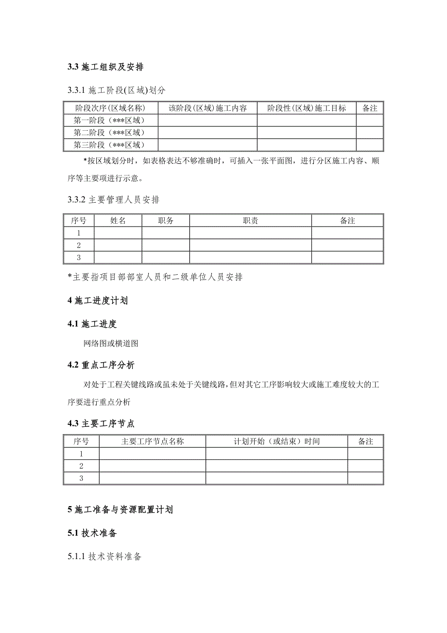 常规施工方案(作业设计)编制大纲_第4页