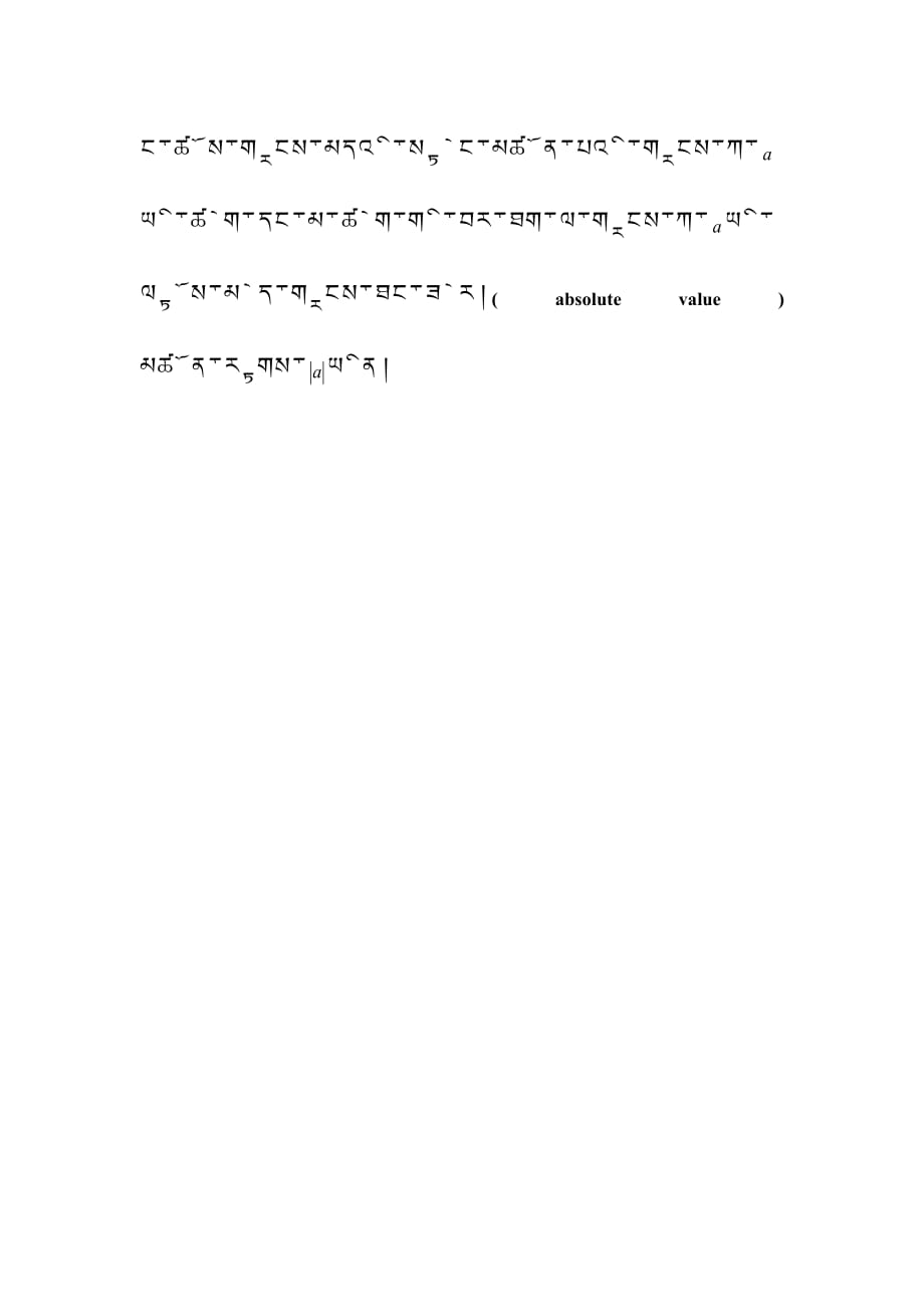 我们把在数轴上表示数a的点与原点的距离叫做数a的绝对值( absolute value )，记作a_第1页