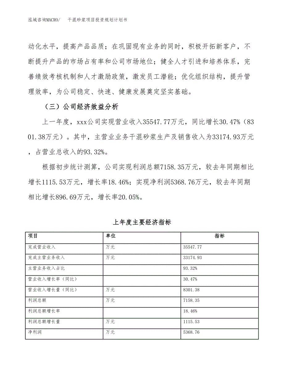 干混砂浆项目投资规划计划书.docx_第4页