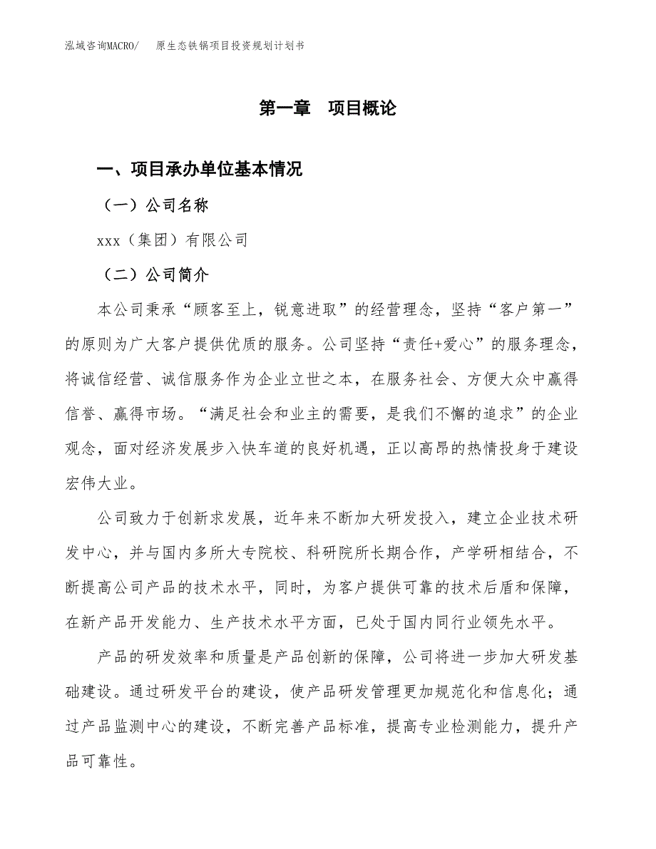 原生态铁锅项目投资规划计划书.docx_第3页