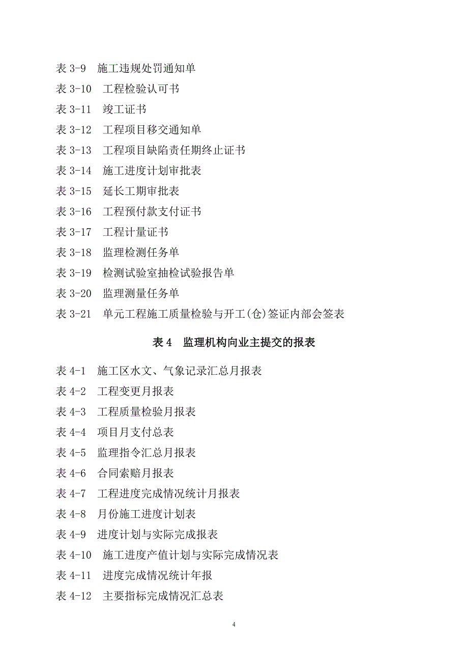 水利枢纽工程监理通用表格_第4页