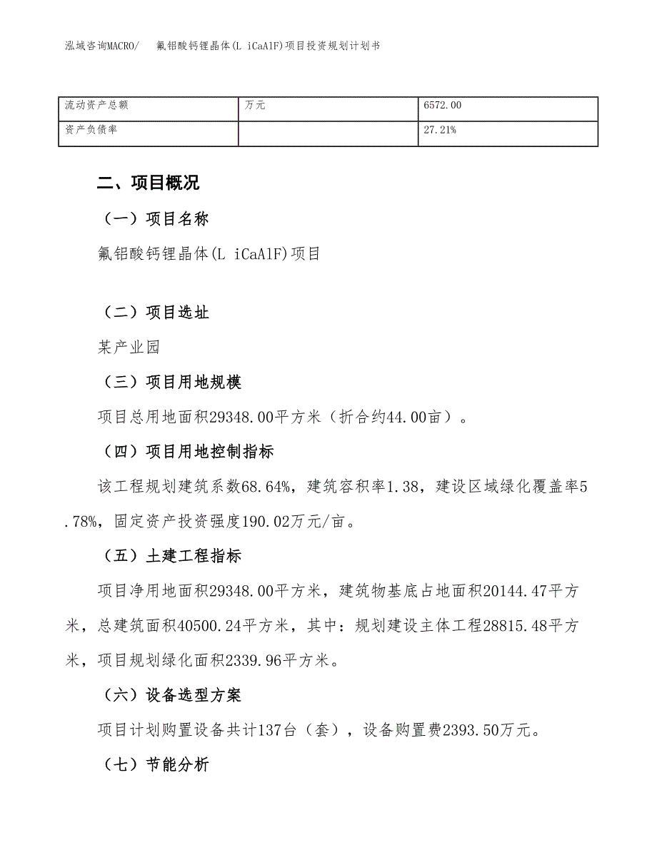 氟铝酸钙锂晶体(L iCaAlF)项目投资规划计划书.docx_第4页