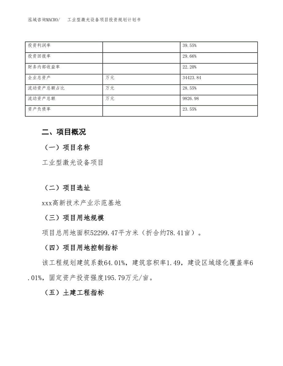 工业型激光设备项目投资规划计划书.docx_第5页