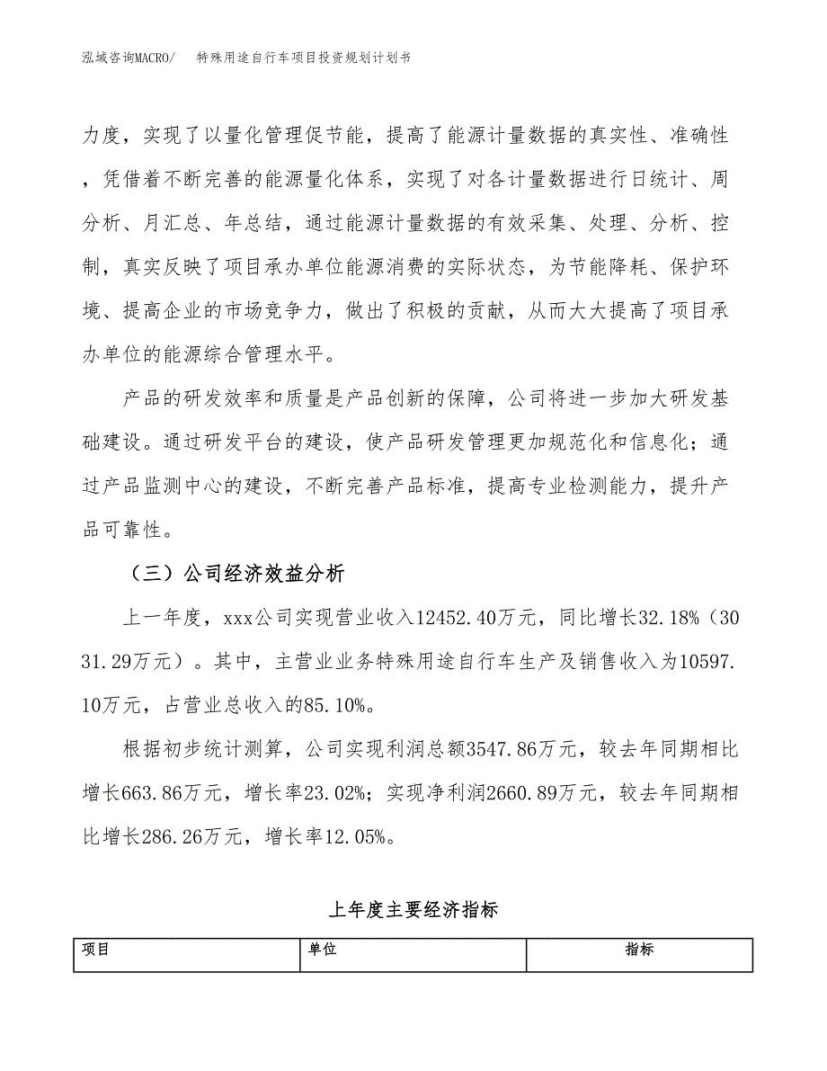 特殊用途自行车项目投资规划计划书.docx_第4页