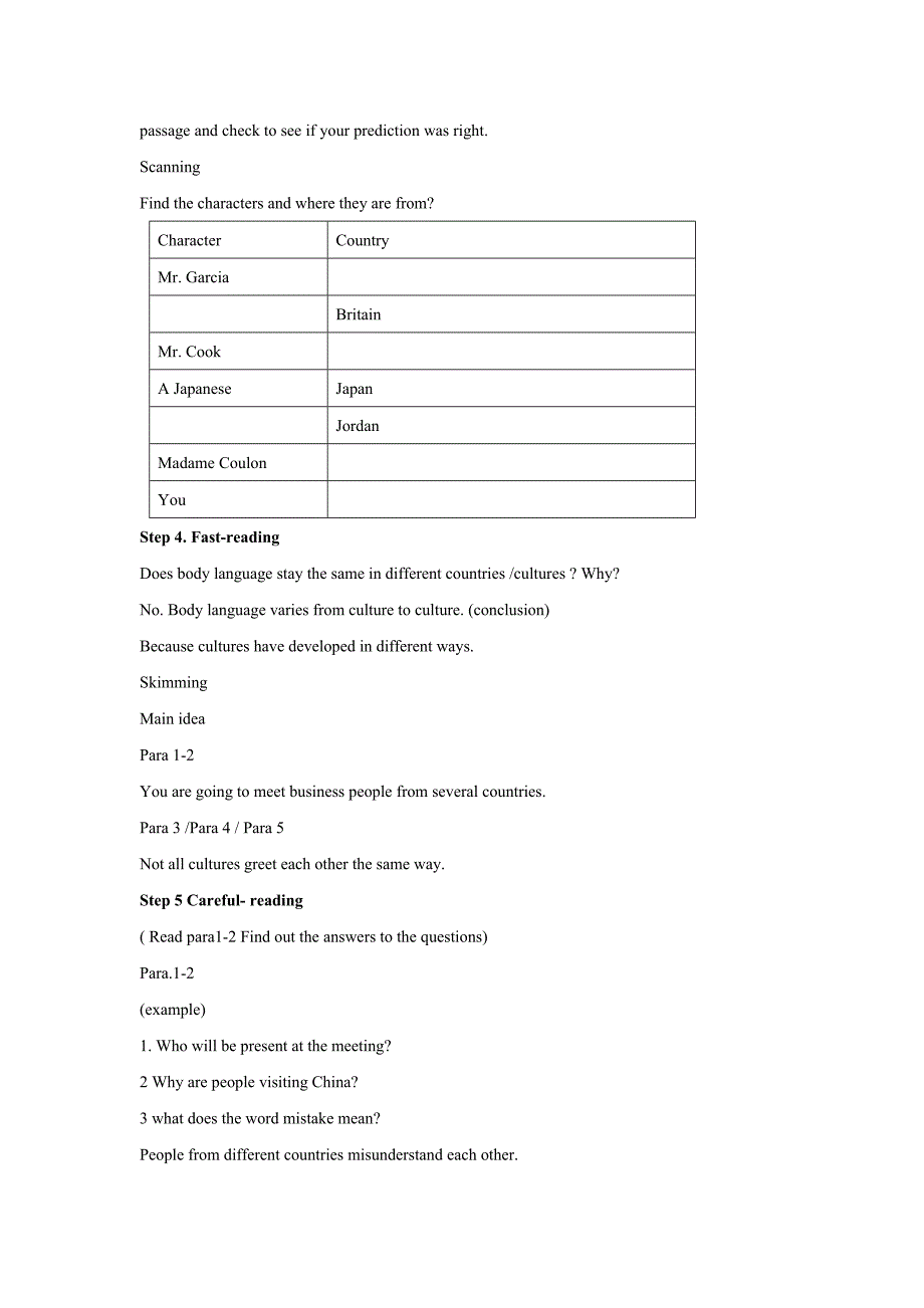 【教学设计】unit 4 ( 人教）_第4页