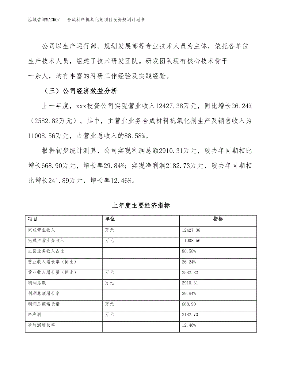 合成材料抗氧化剂项目投资规划计划书.docx_第4页