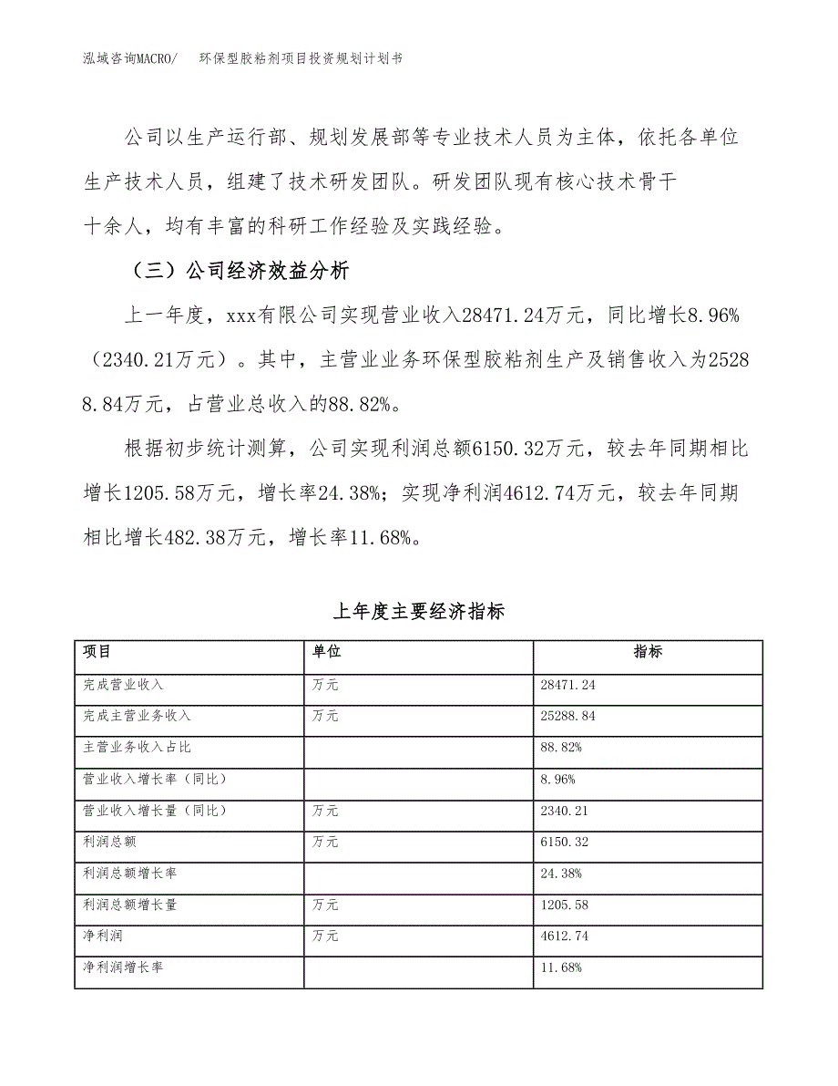 环保型胶粘剂项目投资规划计划书.docx_第4页