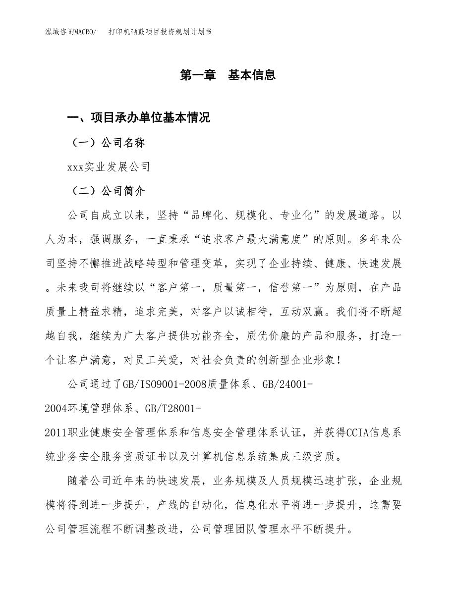 打印机硒鼓项目投资规划计划书.docx_第2页