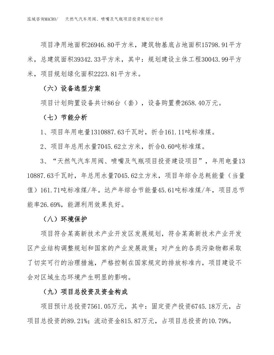 天然气汽车用阀、喷嘴及气瓶项目投资规划计划书.docx_第5页