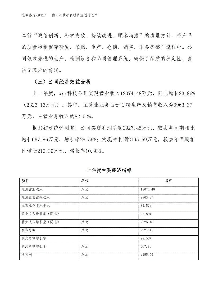 白云石精项目投资规划计划书.docx_第4页