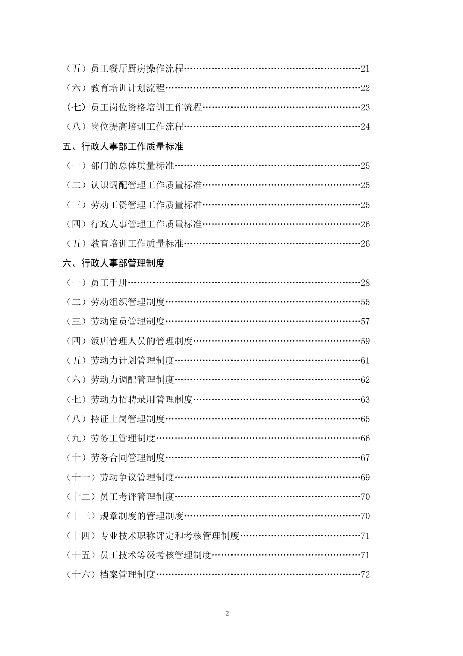 某酒店行政人事部组织机构和岗位设置培训课件_第2页