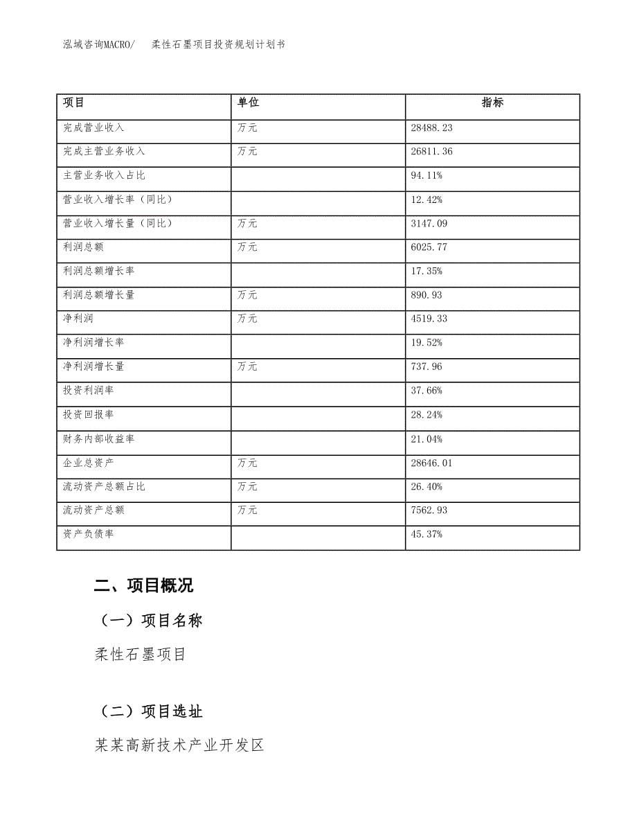 柔性石墨项目投资规划计划书.docx_第5页